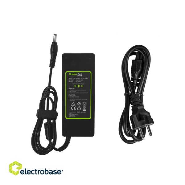 Green Cell PRO Charger / AC Adapter 19V 4.74A 90W for Asus A52 K50IJ K52 K52F K52J K53S K53SV X52 X52J X53S X53U X54C X54 X54H paveikslėlis 3