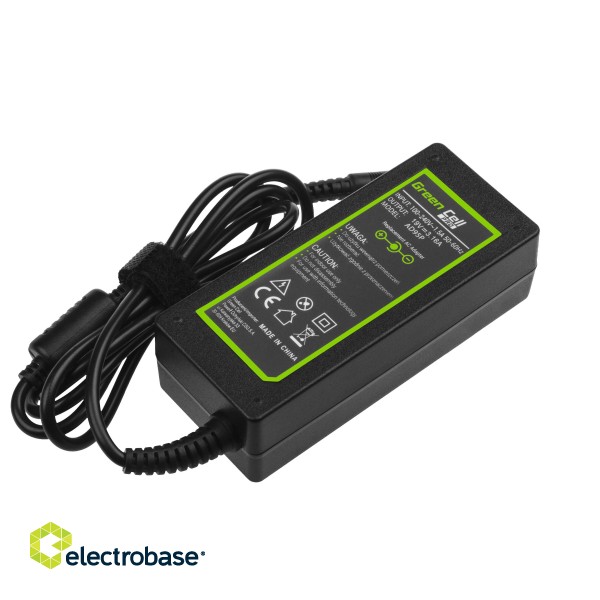 Green Cell PRO Charger / AC Adapter 19V 3.16A 60W for Samsung NP730U3E ATIV Book 5 NP530U4E ATIV Book 7 NP740U3E paveikslėlis 2