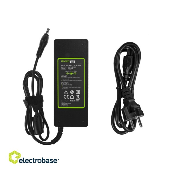 Green Cell PRO Charger / AC Adapter 19V 4.74A 90W for Samsung R510 R522 R525 R530 R540 R580 R780 RV511 RV520 NP350E5C NP350V5C image 3