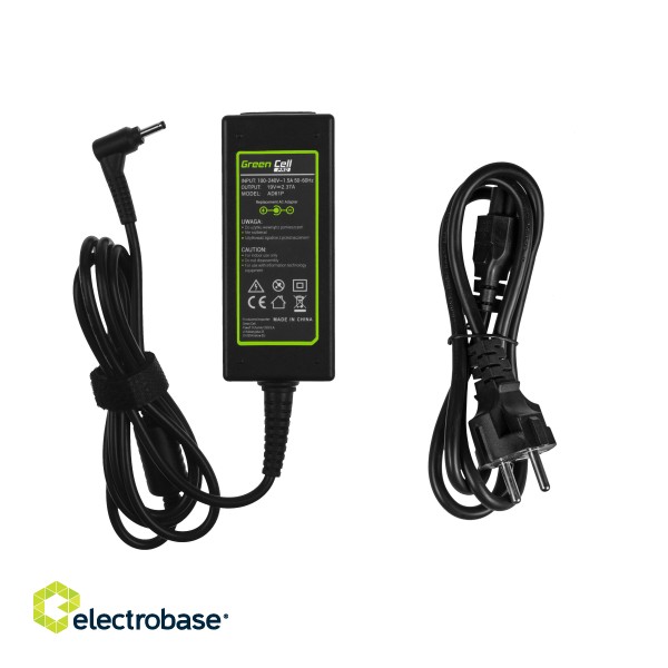Green Cell PRO Charger / AC Adapter 19V 2.37A 45W for Asus ZenBook UX21E UX31E, Acer Chromebook 11 CB3-111 13 CB5-311 paveikslėlis 3