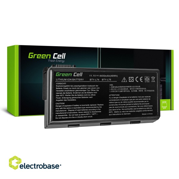 Green Cell Battery BTY-L74 BTY-L75 for MSI CR500 CR600 CR610 CR620 CR630 CR700 CR720 CX500 CX600 CX620 CX700 image 1