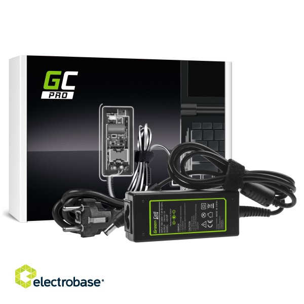 Green Cell PRO Charger / AC Adapter 19V 2.1A 40W for Samsung N100 N130 N145 N148 N150 NC10 NC110 N150 Plus paveikslėlis 1