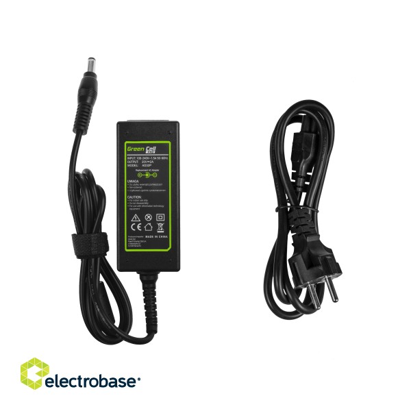 Green Cell PRO Charger / AC Adapter 20V 2A 40W for Lenovo IdeaPad S10 S10-2 S10-3 S10-3s S100 S110 S400 S405 U260 U310 Z500 image 3