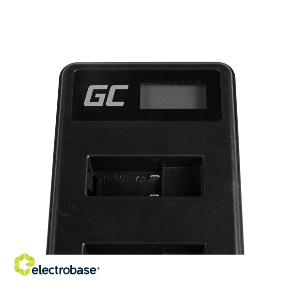 Green Cell Charger AHBBP-501 for GoPro AHDBT-501, Hero 5 Hero 6 Hero 7 HD Black White Silver Edition (4.35V 2.5W 0.6A) paveikslėlis 5