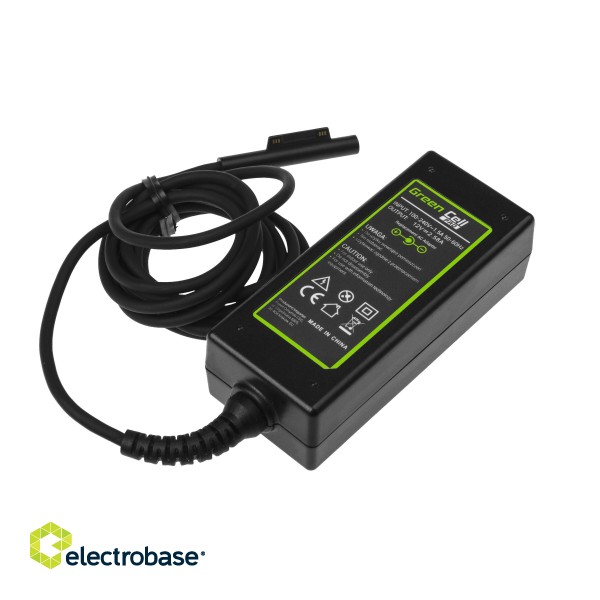 Green Cell PRO Charger / AC Adapter 12V 2.58A 36W for Microsoft Surface Pro 3 i Pro 4 paveikslėlis 5