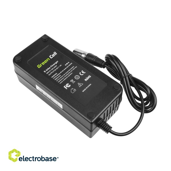 Green Cell Battery Charger 54.6V 4A (XLR 3 PIN) for E-BIKE 48V image 2