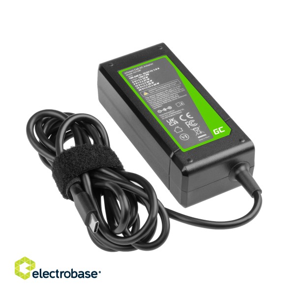 Charger / AC Adapter Green Cell PRO 20V 3.25A 65W for Lenovo Yoga 4 Pro 700-14ISK 900-13ISK 900-13ISK2 paveikslėlis 2