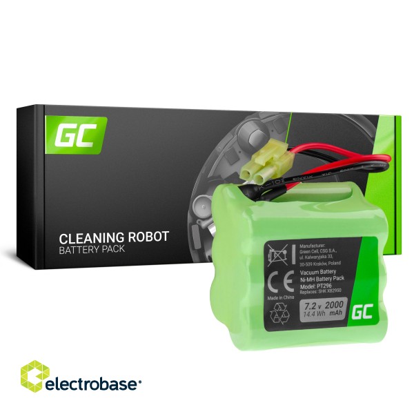 Battery (2 Ah 7.2V) Green Cell battery for Shark XB2950 V2950 V2950A V2945Z V2945 image 1