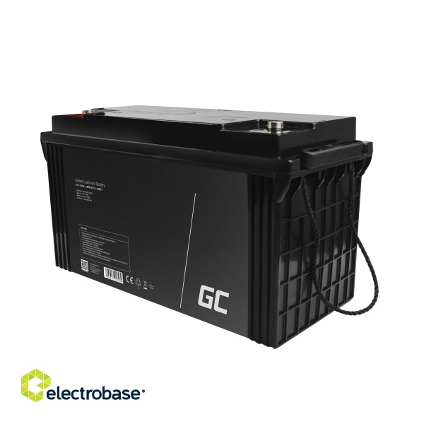 Green Cell AGM VRLA 12V 120Ah maintenance-free battery for camper, photovoltaics, solar panels, boats image 2