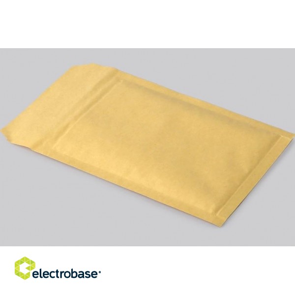 Бумажный конверт с пузырьковой пленкой D/14, 200x275+50(180x265) мм, желтый фото 3