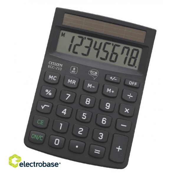 Kalkulators CITIZEN ECC-210, 8 zīmes
