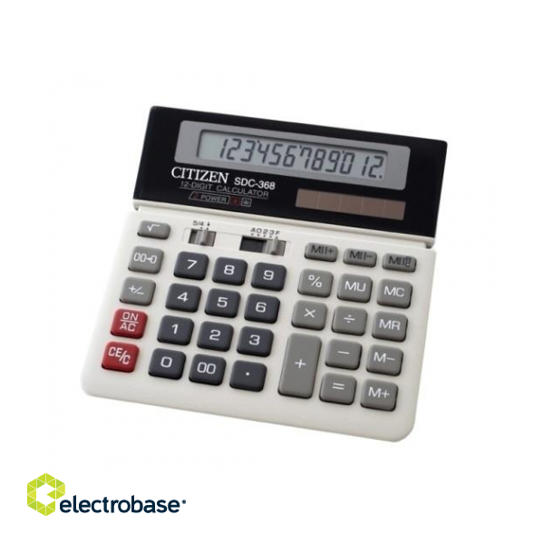 Kalkulators CITIZEN SDC-368, 12 zīmes