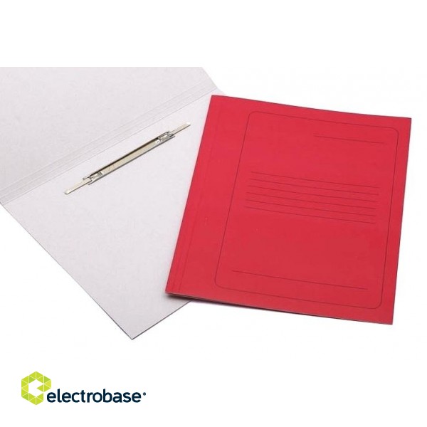 Папка-скоросшиватель Smiltainis, из картона, A4, красная фото 2