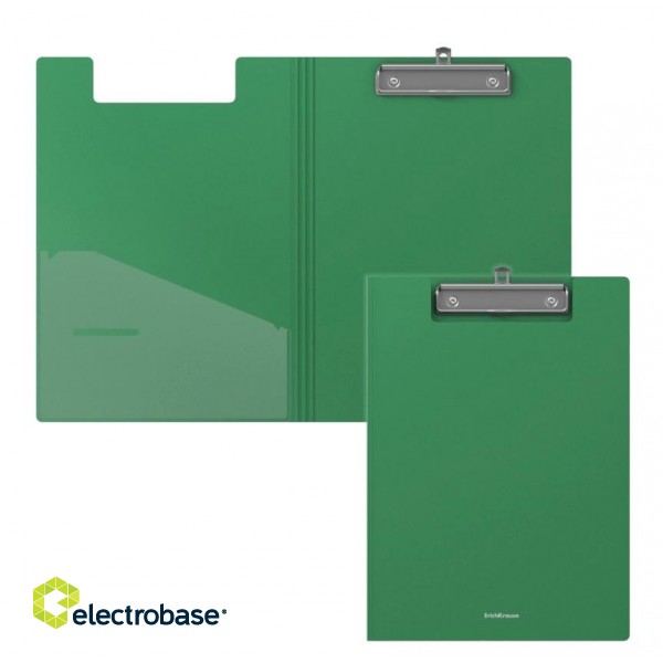 Папка планшет с крышкой ErichKrause Classik, A4, PP, зеленый