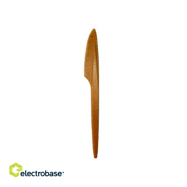 Ножи из древесного волокна Bittner Premium, многоразовые, коричневые, 100 шт. фото 1
