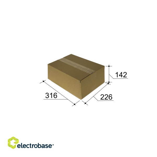 Картонная коробка, размер A4 маленькая, 316 х 226 х 142 мм, коричневая фото 1