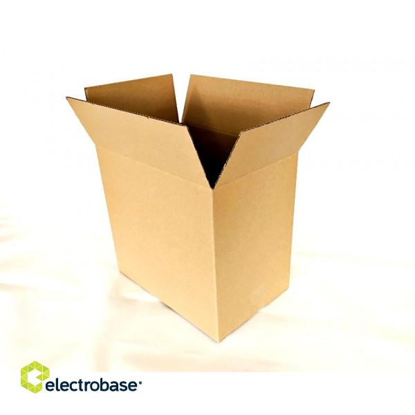 Картонная коробка для пакоматов, размер 1/2 L, 380 х 250 х 360 мм, коричневая фото 2