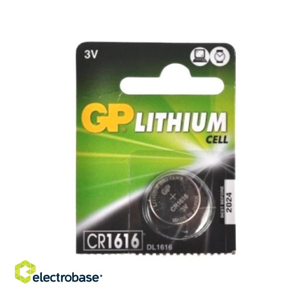 Baterijas GP Super CR1616 / DL1616, Lithium, 3V, 1 gab.