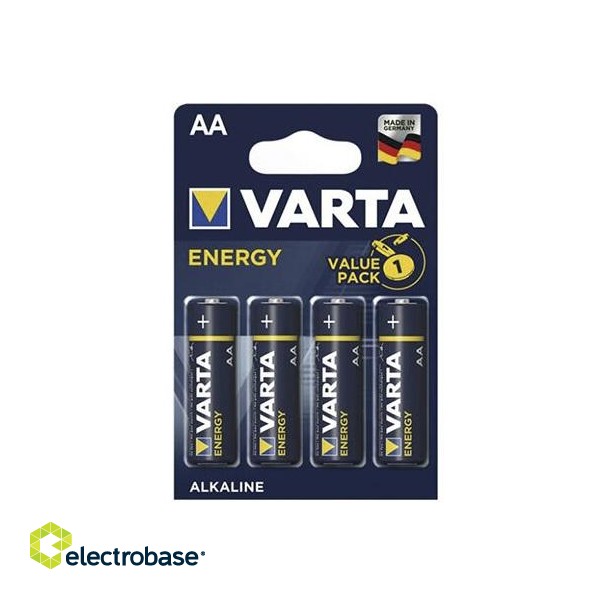 Батарейки VARTA ENERGY AA MN1500/LR6, Alkaline, 1,5V, 4 шт.
