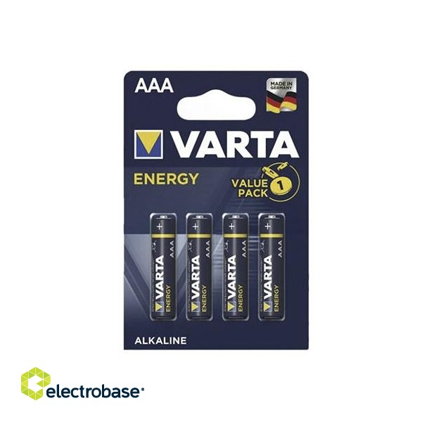Батарейки VARTA ENERGY AAA / LR03, Alkaline, 1,5V, 4 шт.
