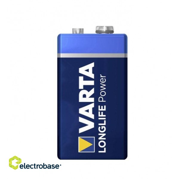 Батарейка VARTA LONGLIFE 6LR61 Alkaline крона, 9V, 1 шт. фото 2