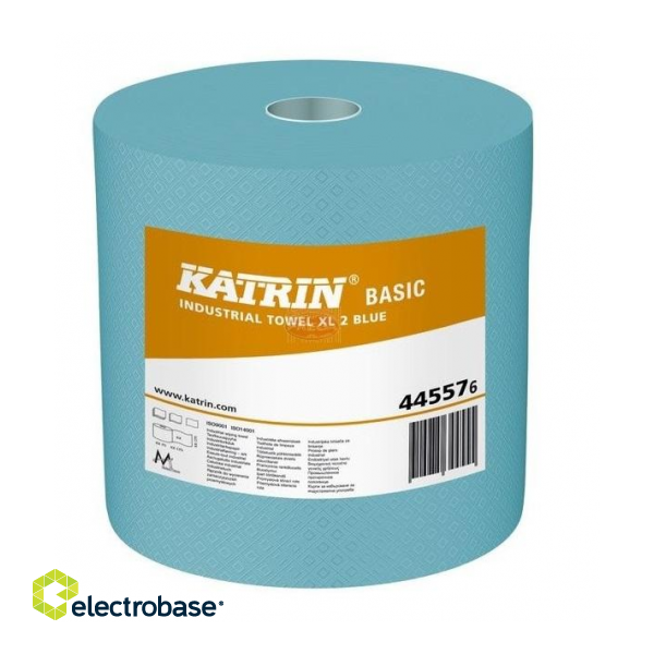 Industriālais papīrs Katrin Basic XL2, 2 slāņi, 190m, zils, 2 ruļļi