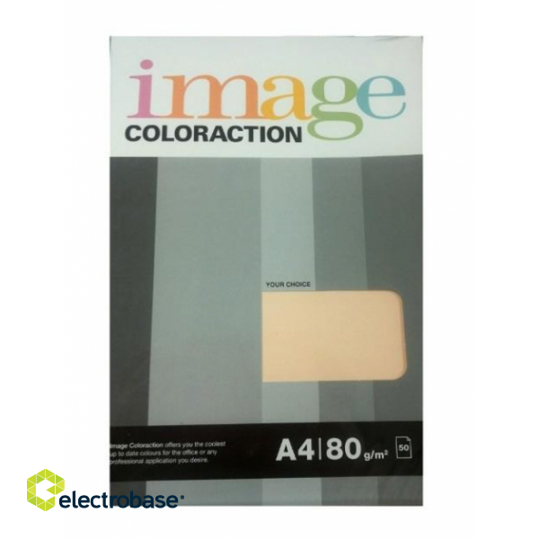 Krāsains papīrs Image Coloraction Dune, A4, 80g/m2, 50 loksnes, krēmkrāsā (Pale Cream)