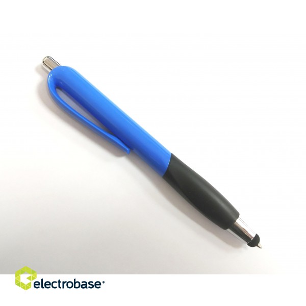Ручка шариковая со стилусом ZES-D6022, синяя фото 2
