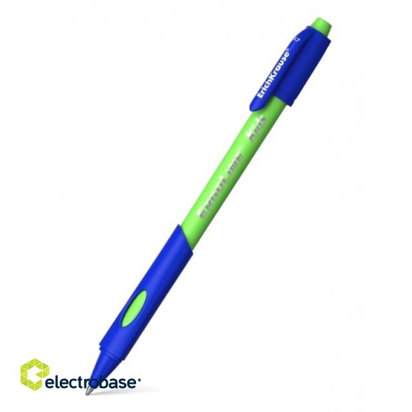 Lodīšu pildspalva ErichKrause ErgoLine Kids, 0.7mm, zila, asorti korpuss image 1