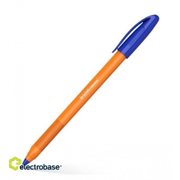 Шариковая ручка ErichKrause U-108 Orange Stick, 1мм, синяя фото 1