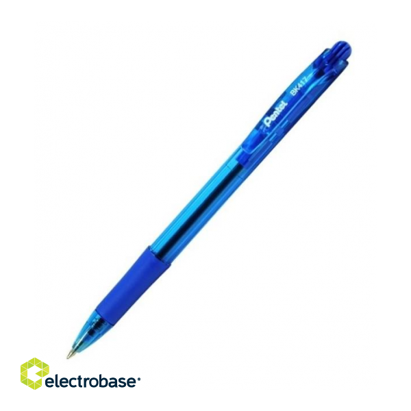 Lodīšu pildspalva PENTEL BK417, 0.7mm, pusautomātiska, zila