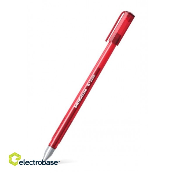 Гелевая ручка ErichKrause G-TONE, 0.5 мм, красная фото 1