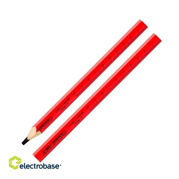 Простой карандаш KOH-I-NOOR "Столярный", HB, красный корпус фото 1