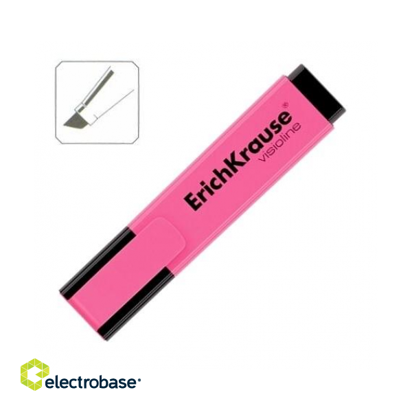 Текстовой маркер ErichKrause VISIOLINE V20, 0.6-5.2мм, розовый