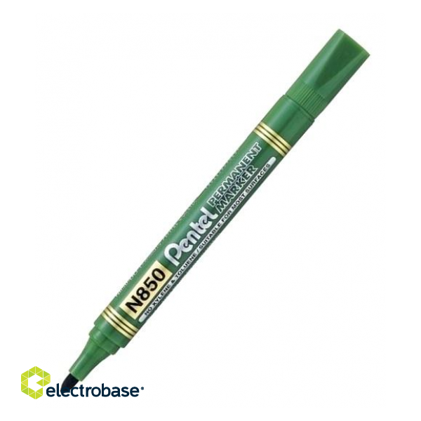 Перманентный маркер Pentel N850, 4.2мм, конический наконечник, зеленый