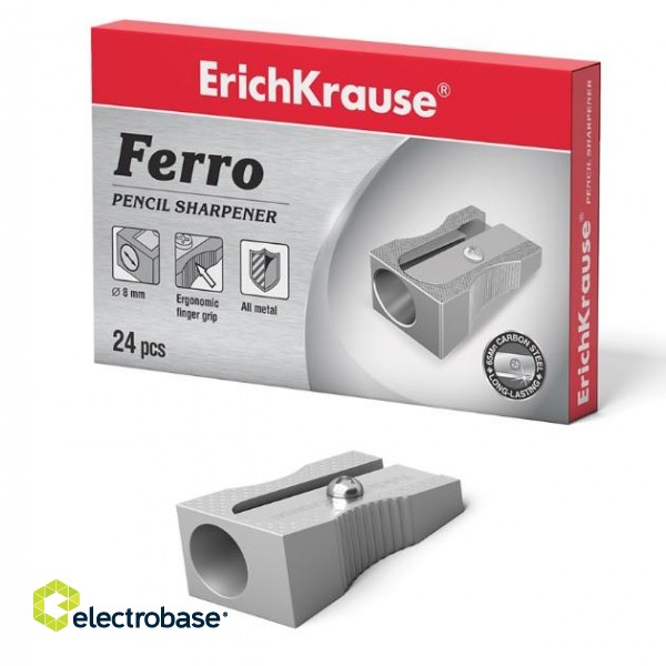 Точилка для карандашей ErichKrause FERRO PLUS, металлическая фото 2