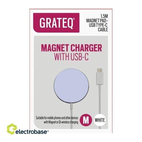 GRATEQ MAGNET PAD - USB-C CABLE 1.5M image 2