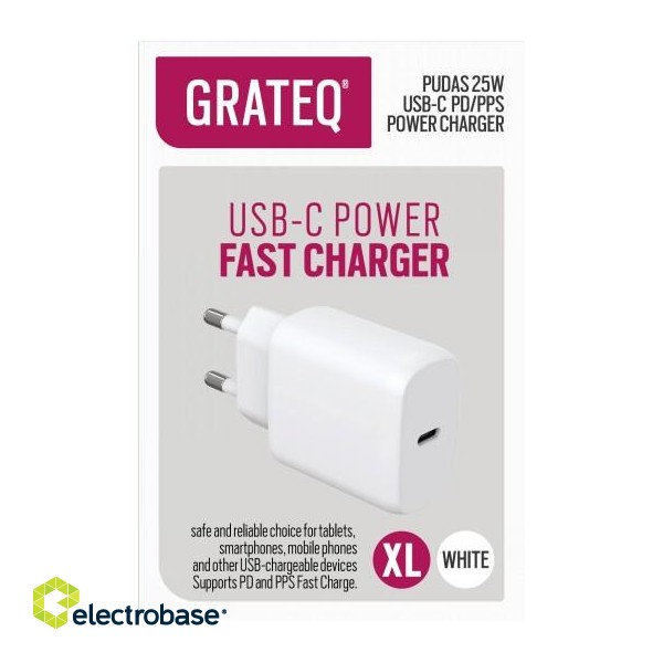 GRATEQ PUDAS CHARGER PD/PPS USB-C 25W image 3