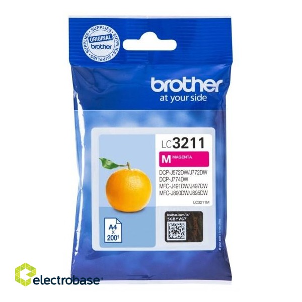 BROTHER LC3211M TONER MAGENTA 200P