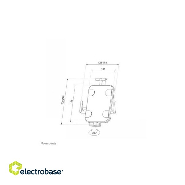 NEOMOUNTS BY NEWSTAR LOCKABLE UNIVERSAL WALL MOUNTABLE TABLET CASING FOR MOST TABLETS 7.9"-11" фото 6