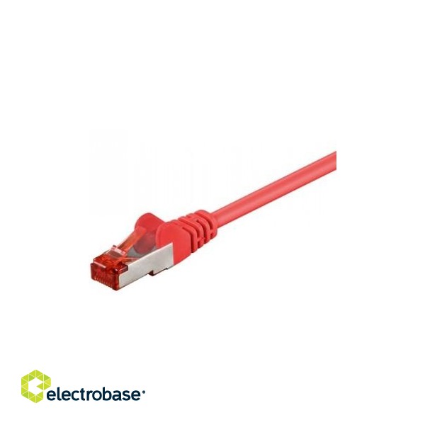 GB CAT6 NETWORK CABLE RED SHIELDED S/FTP (PIMF) 2M