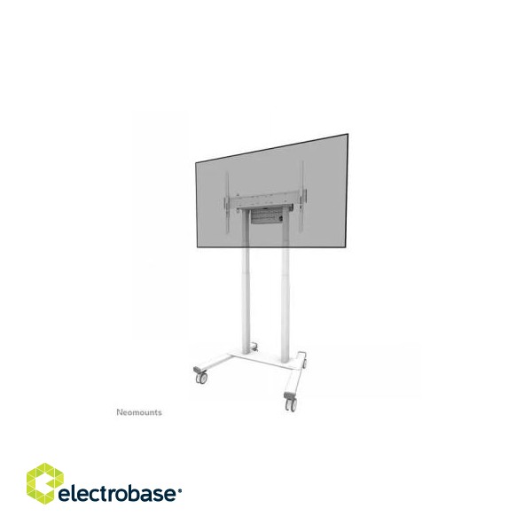 NEOMOUNTS BY NEWSTAR MOTORISED MOBILE FLOOR STAND - VESA 100X100 UP TO 800X600 WHITE image 2