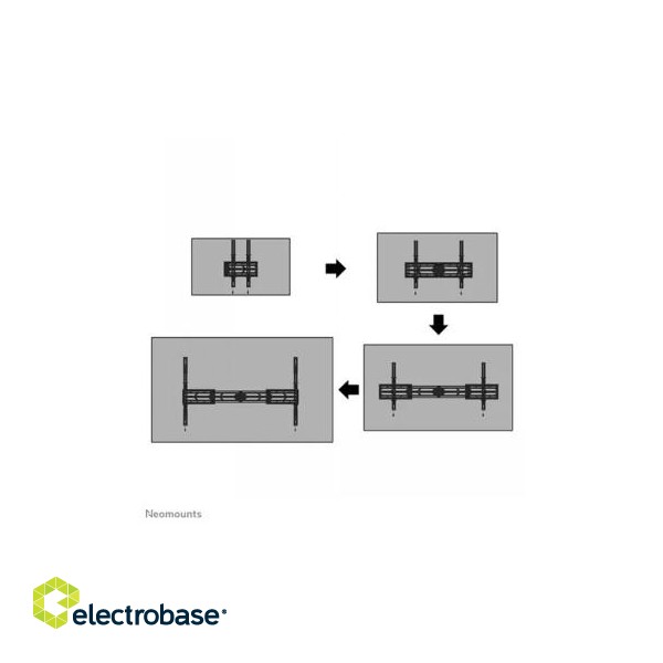 NEOMOUNTS SELECT SCREEN WALL MOUNT (TILT, VESA 1500X900) image 3