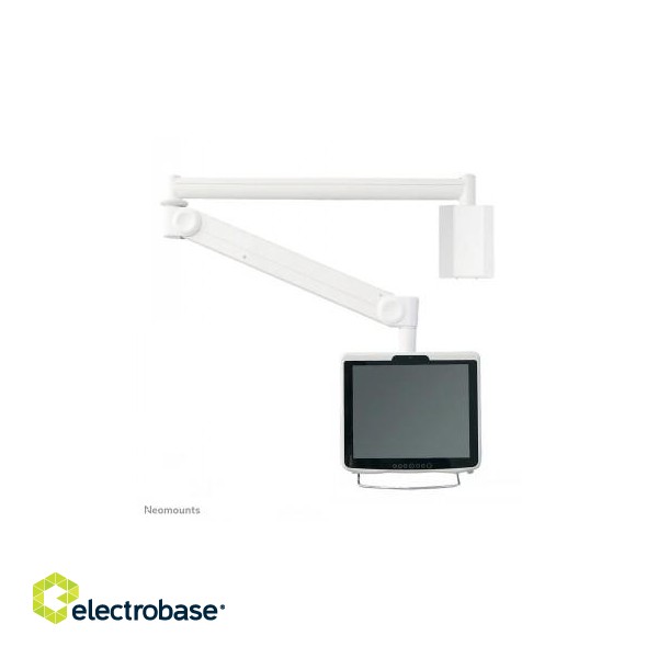 NEWSTAR MEDICAL FLAT SCREEN WALL MOUNT (162 CM LONG/170 CM HIGH) 10-24" WHITE image 1