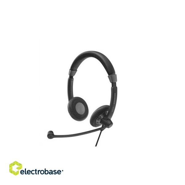 EPOS SENNHEISER SC 75 USB WIRED BINAURAL HEADSET 3.5MM, USB IN-LINE CALL CONTROL ON USB CABLE, MS image 3