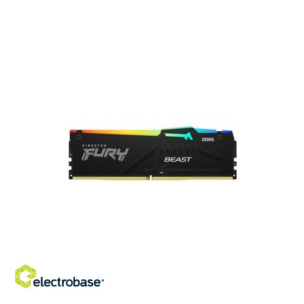 KINGSTON 16GB 6000MT/S DDR5 CL30 DIMM (KIT OF 2) FURY BEAST RGB EXPO