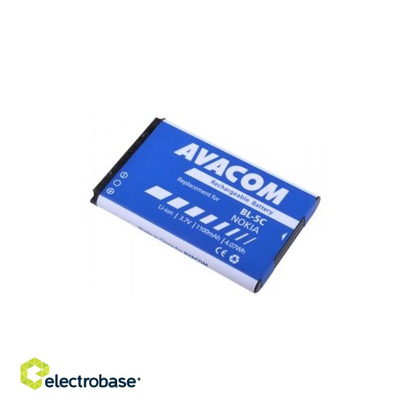 AVACOM BATTERY FOR MOBILE PHONE NOKIA 6230, N70, LI-ION 3,7V 1100MAH (REPLACEMENT BL-5C)