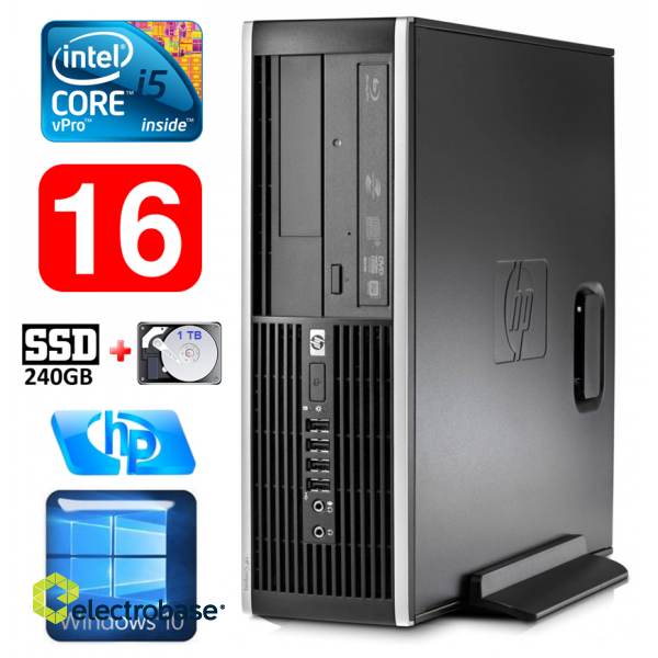 HP 8100 Elite SFF i5-650 16GB 240SSD+1TB DVD WIN10 image 1