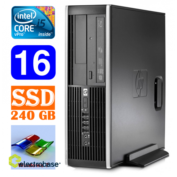 HP 8100 Elite SFF i5-650 16GB 240SSD DVD WIN7Pro paveikslėlis 1