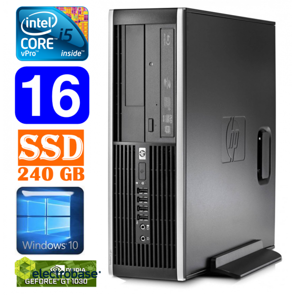 HP 8100 Elite SFF i5-650 16GB 240SSD GT1030 2GB DVD WIN10 image 1